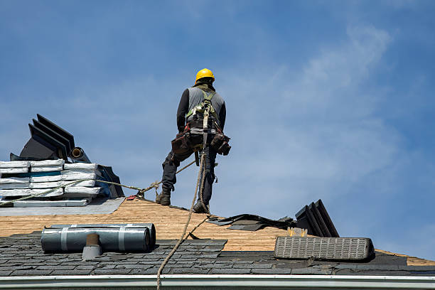 Professional Roofing technician working in Smithmill, PA